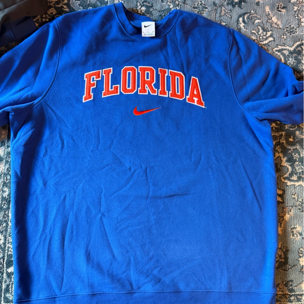 Nike Florida Gators Crewneck Sweatshirt Mens XL Blue NCAA